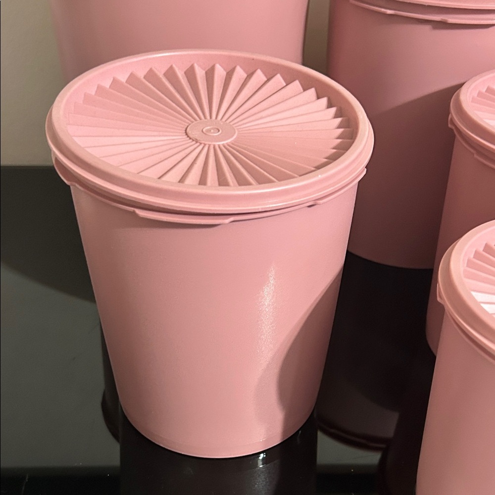 Tupperware Pink Storage Containers